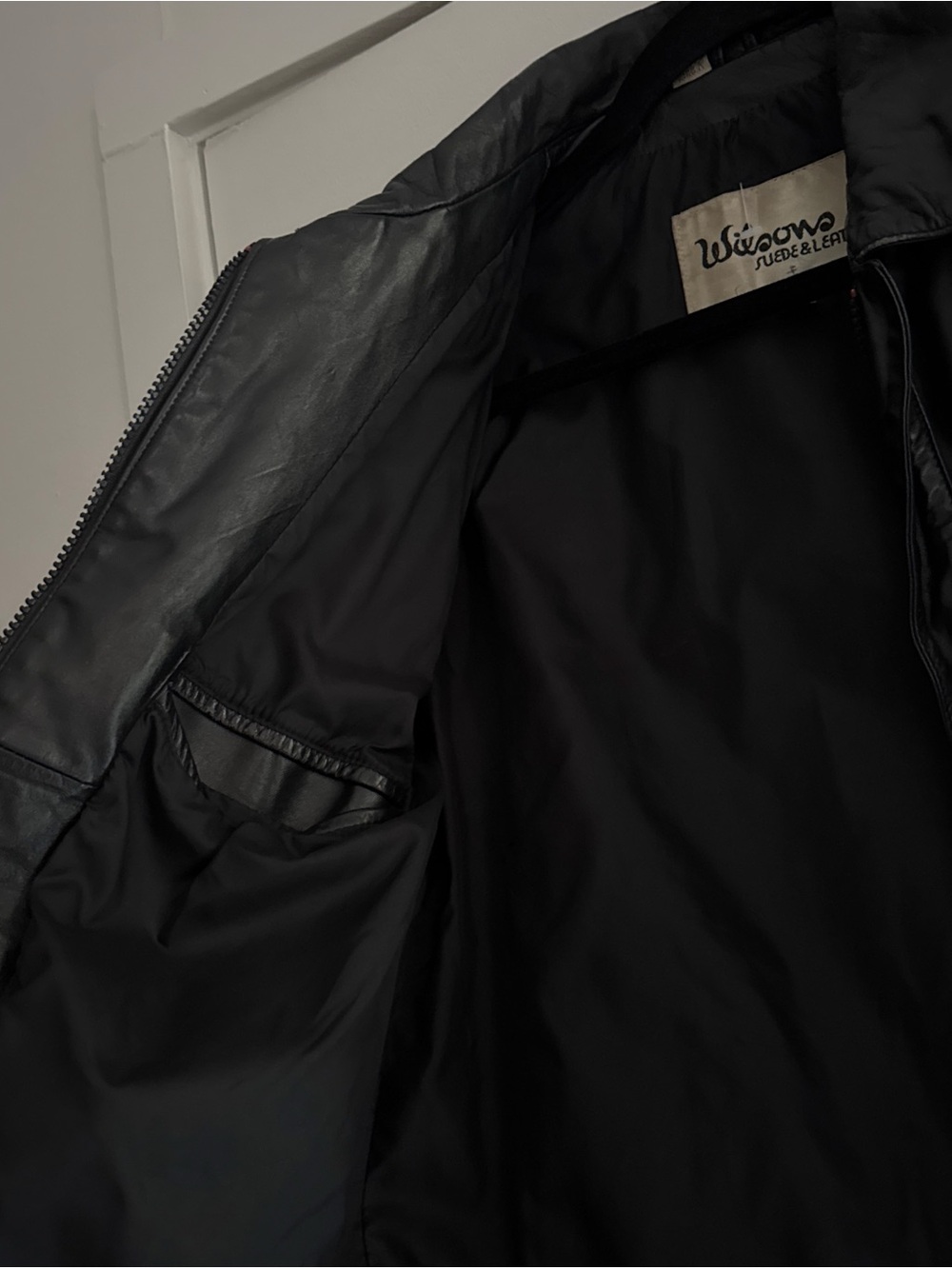 Wilsons Leather Black Cropped Leather Jacket - Picture 4 of 4